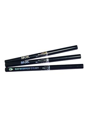MKNK Silky Waterproof Eyeliner - Black (Set of 3)